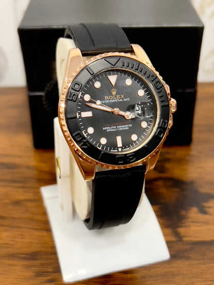 RLX Yacht Master Black Strap