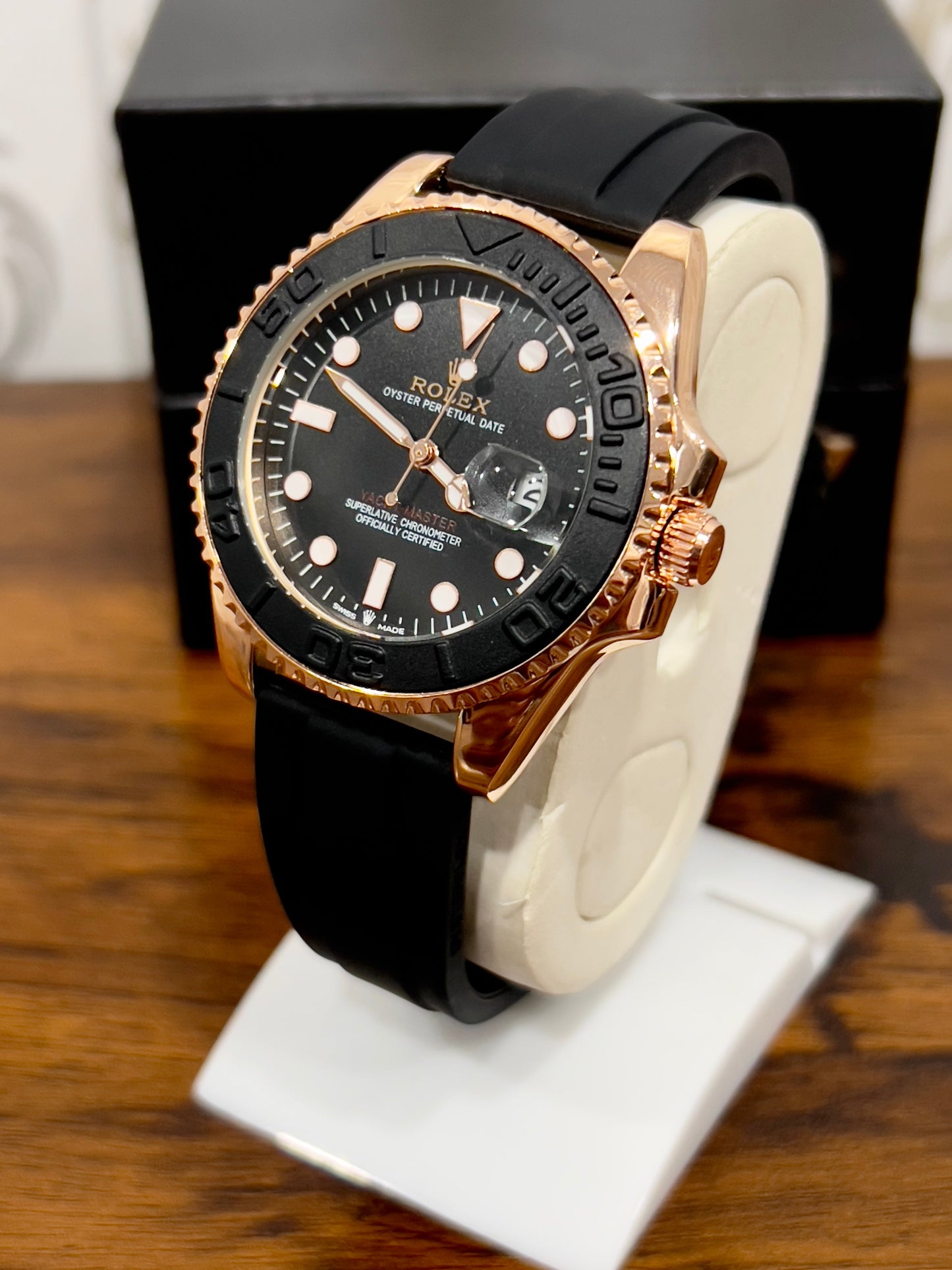 RLX Yacht Master Black Strap