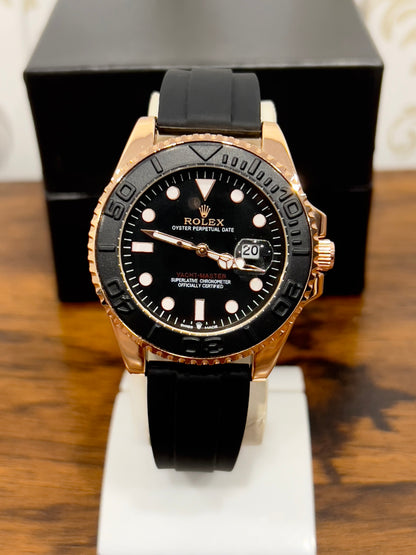 RLX Yacht Master Black Strap