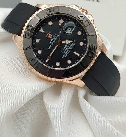 Gold Black GMT Watch